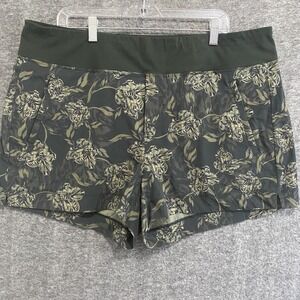 Athleta Trekkie North Shorts Womens 20 Floral‎ Hiking Gorpcore Stretch Ripstop